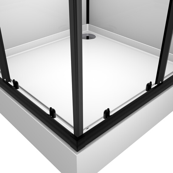 Душевая кабина Loranto Neo 90х90 см CS-21801, чёрный/прозрачное - фото 4