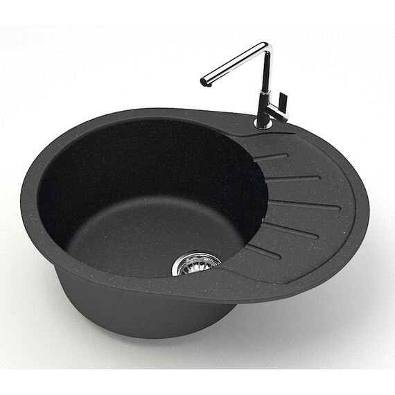 Кухонная мойка Azario Light CS00079920, чёрный, Цвет производителя: чёрный - фото 2