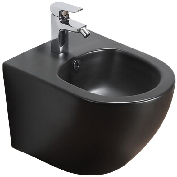 Биде подвесное Azario Grado AZ-0046-BN, черный - фото 2