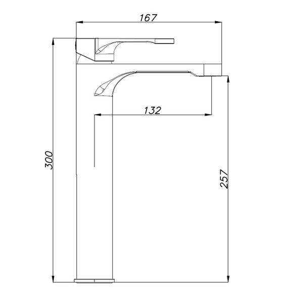 Смеситель для раковины высокий Azario Viano AZ-15834551, Цвет производителя: хром - фото 2