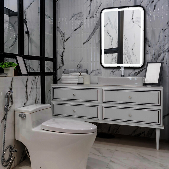 Зеркало Azario Мальта-лофт Led 60 см - фото 3