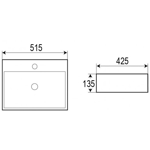 Раковина-чаша Azario 51 см AZ-2173-S SP - фото 7