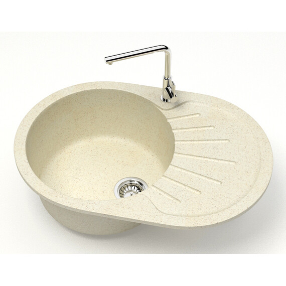 Кухонная мойка Azario Flora CS00079912, бежевый, Цвет производителя: бежевый - фото 2