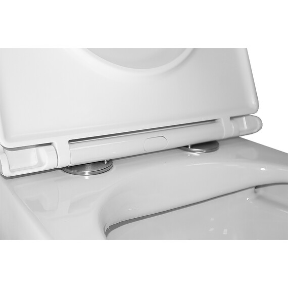 Унитаз подвесной безободковый Azario Navio AZ-0074 с крышкой микролифт - фото 9