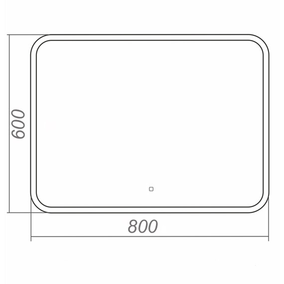 Зеркало Azario Alone Raggio 80 см CS00078965 - фото 4