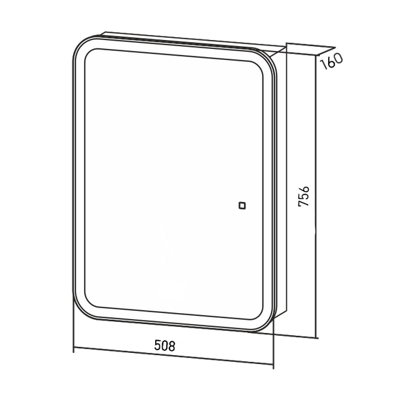 Зеркало-шкаф Azario Фиджи flip Led 50 см LED-00002471 - фото 5