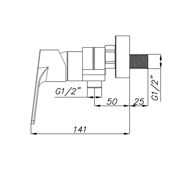 Смеситель для душа Azario Treya AZ-15680621 - фото 2