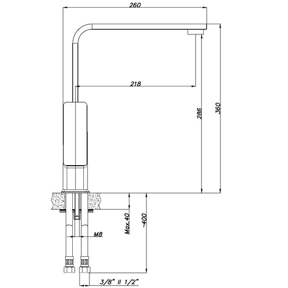 Смеситель для кухни Azario Cadeo AZ-15944431 - фото 3