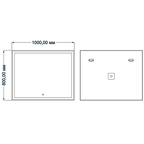 Зеркало Azario Minio Led 100 см - фото 3