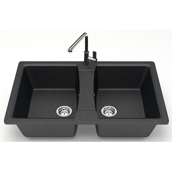 Кухонная мойка Azario Elmas CS00078333, чёрный, Цвет производителя: чёрный - фото 2
