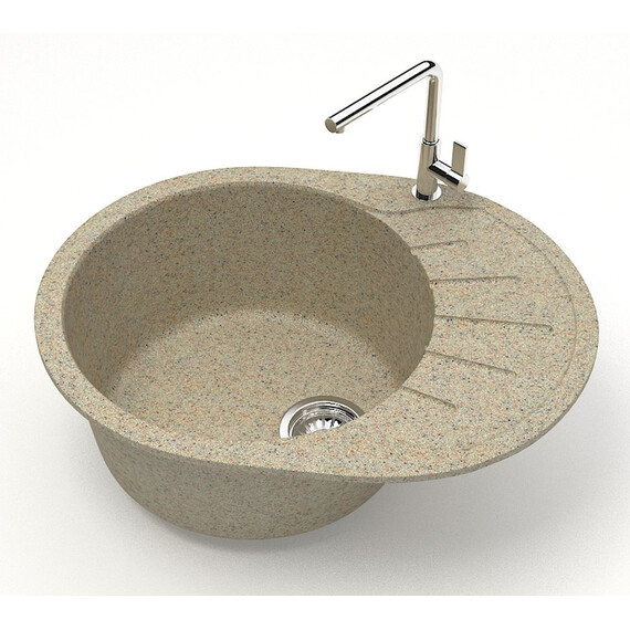 Кухонная мойка Azario Light CS00079922, песочный, Цвет производителя: песочный - фото 2