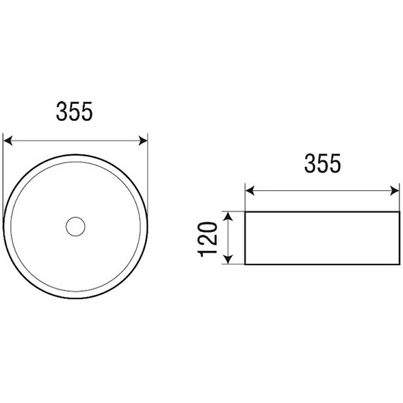 Раковина-чаша Azario 35 см AZ-3134-MW, белый матовый - фото 4