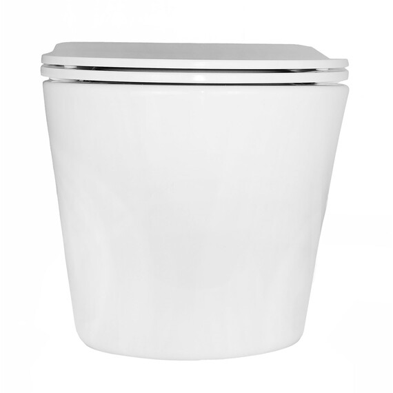 Унитаз подвесной безободковый Azario Atrio AZ-2330 с крышкой микролифт - фото 11