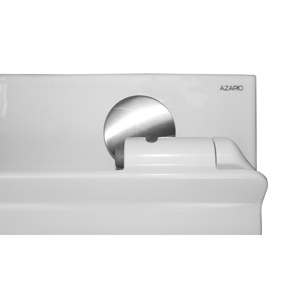 Унитаз подвесной безободковый Azario Fretta Round с тонкой крышкой микролифт - фото 11