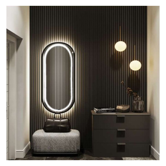 Зеркало Azario Виола-лофт Led 50 см - фото 3