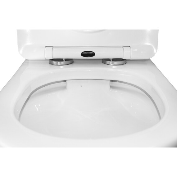 Унитаз-компакт безободковый Azario Ambra AZ-848 с крышкой микролифт - фото 8