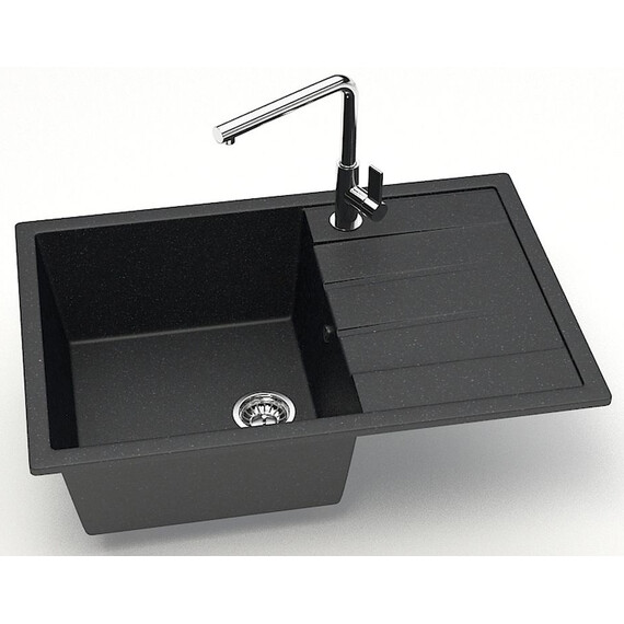 Кухонная мойка Azario Vision CS00078339, чёрный, Цвет производителя: чёрный - фото 2