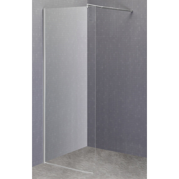 Душевая перегородка Loranto Walk-in 120 см CS-L1020 (стекло 8 мм), хром/прозрачное - фото 2