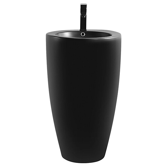 Раковина напольная Azario Comella 50 см AZ-311MB, черный матовый - фото 2