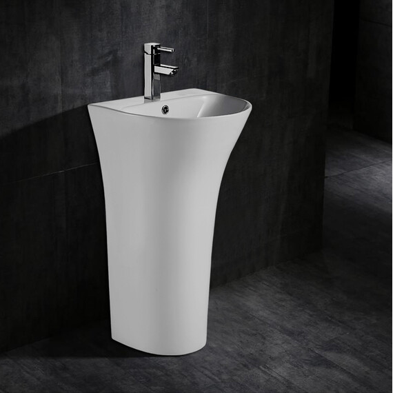 Раковина напольная Azario Fretta Round 48 см - фото 8