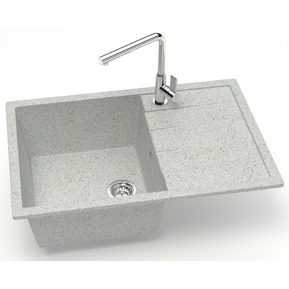 Кухонная мойка Azario Vision CS00078341, светло-серый, Цвет производителя: светло-серый - фото 2