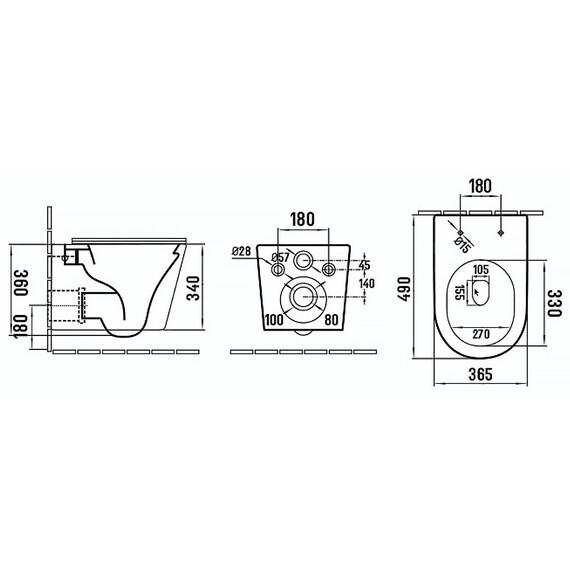 Унитаз подвесной безободковый Azario Atrio AZ-2330 с крышкой микролифт - фото 15