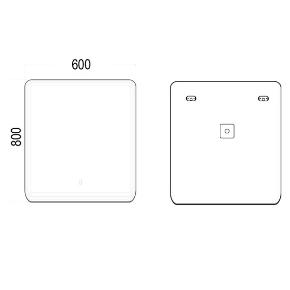 Зеркало-шкаф Azario Adriana 1П Led 60 см - фото 3