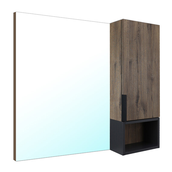 Зеркало-шкаф Azario Gris 90 см CS00080416, дуб веллингтон - фото 3