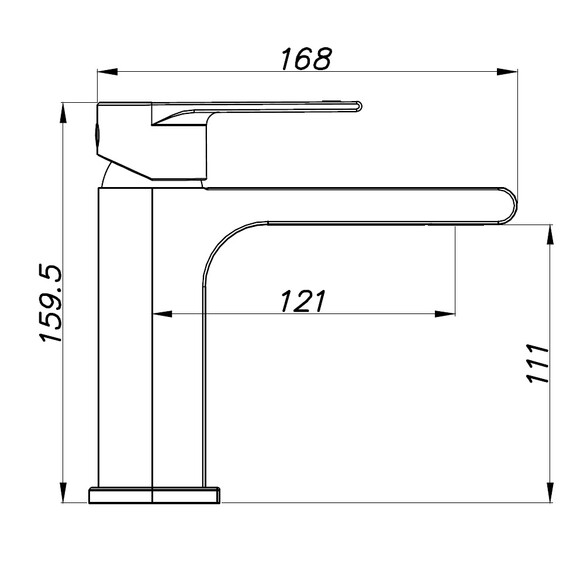 Смеситель для раковины Azario Delano AZ-15844521, Цвет производителя: хром - фото 2