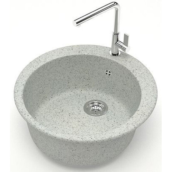 Кухонная мойка Azario Vital CS00078348, светло-серый, Цвет производителя: светло-серый - фото 2