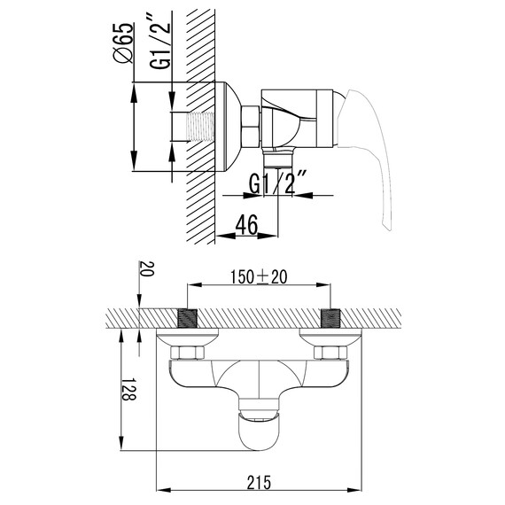 Смеситель для душа Azario Sintra AZ-WKF33361C - фото 6