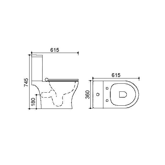 Унитаз-компакт безободковый Azario Verde AZ-2224 с крышкой микролифт - фото 3