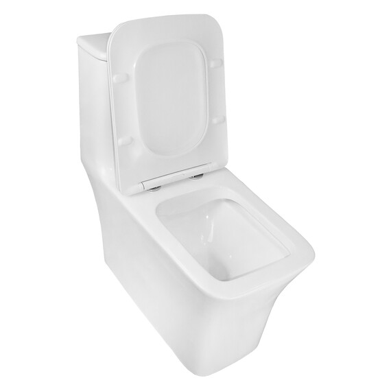 Унитаз-моноблок безободковый Azario Gressa AZ-1111 с крышкой микролифт - фото 3