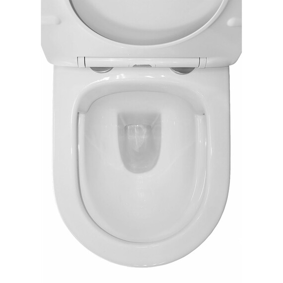 Унитаз подвесной безободковый Azario Atrio AZ-2330 с крышкой микролифт - фото 9