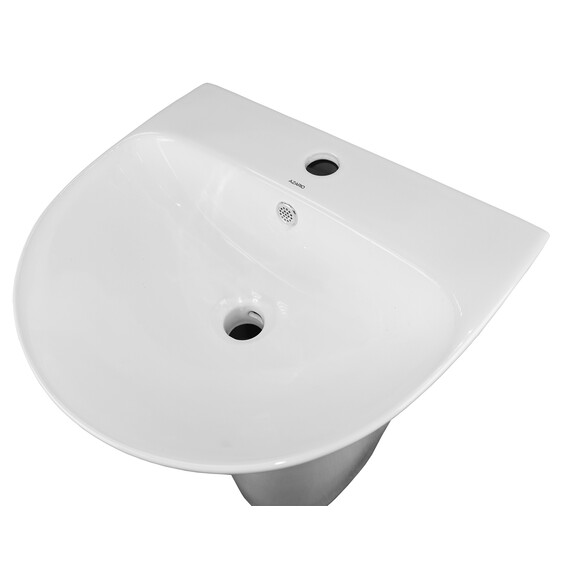 Раковина напольная Azario Fretta Round 48 см - фото 6