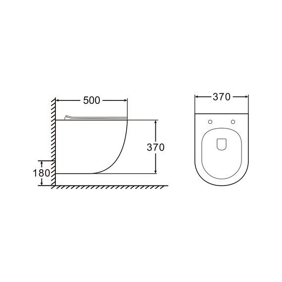 Унитаз подвесной безободковый Azario Morano AZ-450W с крышкой микролифт - фото 3