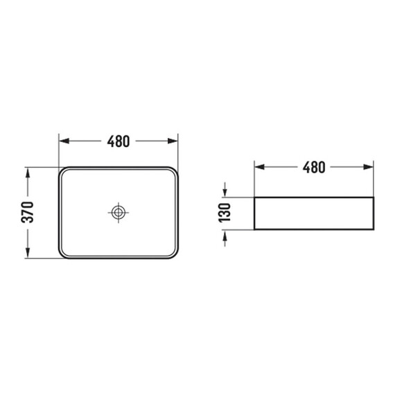 Раковина-чаша Azario 48 см AZ-2074 SP - фото 3