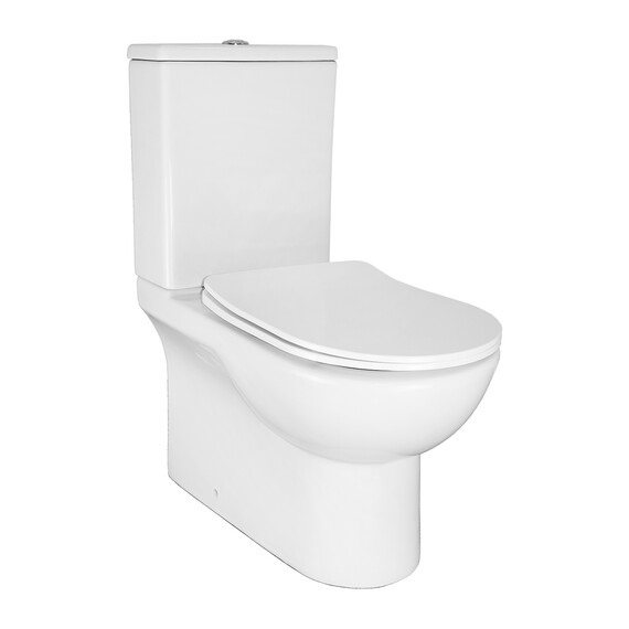 Унитаз-компакт безободковый Azario Ambra AZ-848 с крышкой микролифт - фото 2