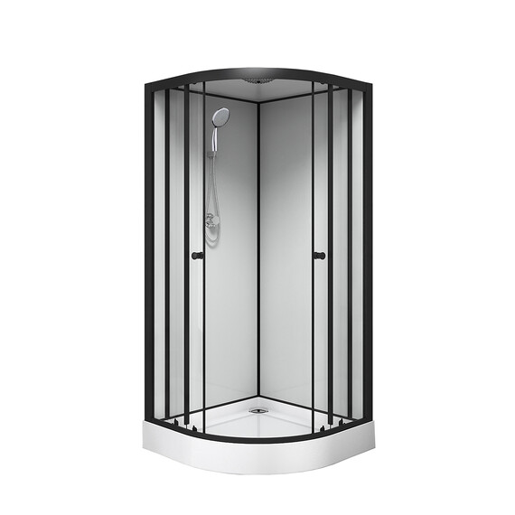 Душевая кабина Loranto Neo 90x90 см CS-22109, чёрный/прозрачное - фото 2