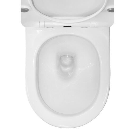 Унитаз-компакт безободковый Azario Ambra AZ-848 с крышкой микролифт - фото 11