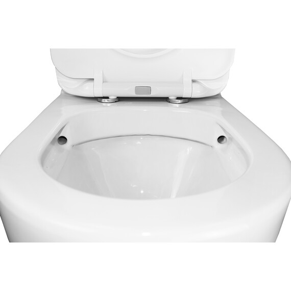 Унитаз-компакт безободковый Azario Renda AZ-8693 с крышкой микролифт - фото 8