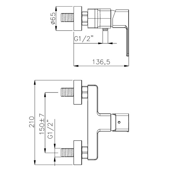 Смеситель для душа Azario Cadeo AZ-15940601 - фото 2