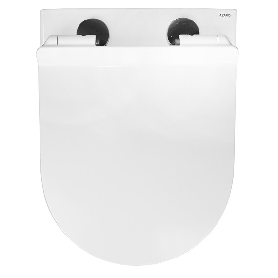 Унитаз подвесной безободковый Azario Fretta Round с тонкой крышкой микролифт - фото 10