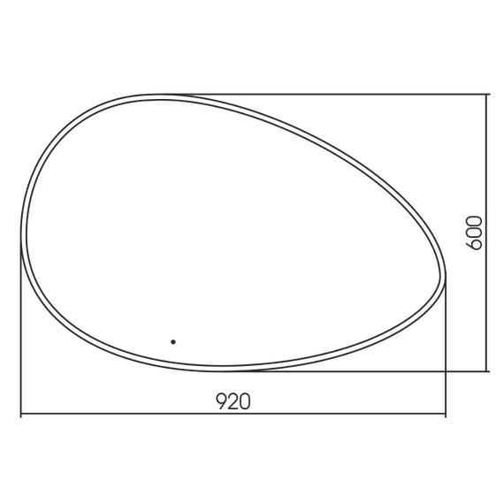 Зеркало Azario Omega 92 см LED-00002556 - фото 4