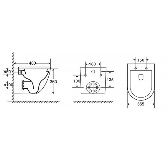 Унитаз подвесной безободковый Azario Teramo AZ-0053 SP с крышкой микролифт, Цвет производителя: белый - фото 15