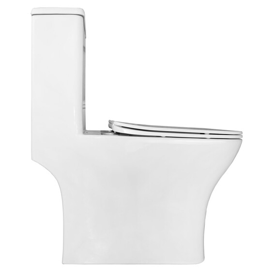 Унитаз-моноблок безободковый Azario Lodi AZ-8617 с крышкой микролифт - фото 9