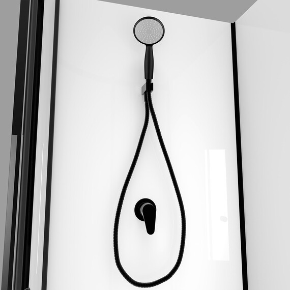 Душевая кабина Loranto Neo 90х90 см CS-21800, чёрный/прозрачное - фото 5