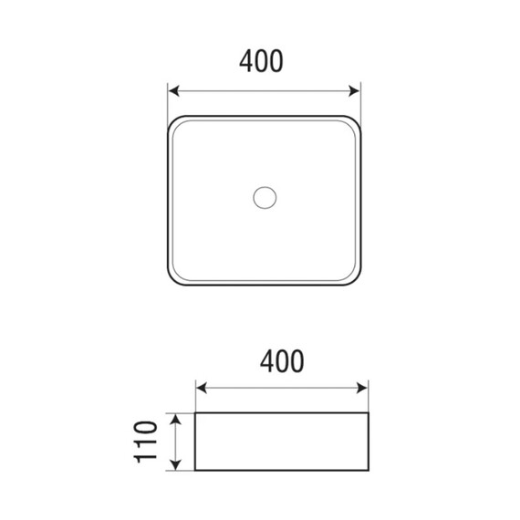 Раковина-чаша Azario 40 см AZ-2179 - фото 4