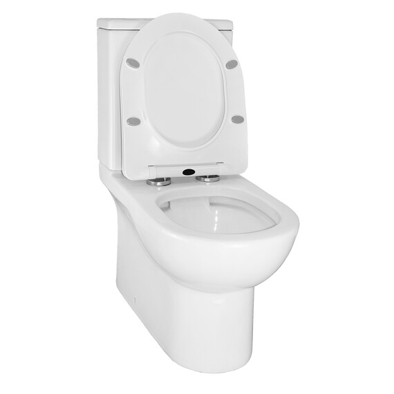 Унитаз-компакт безободковый Azario Ambra AZ-848 с крышкой микролифт - фото 4