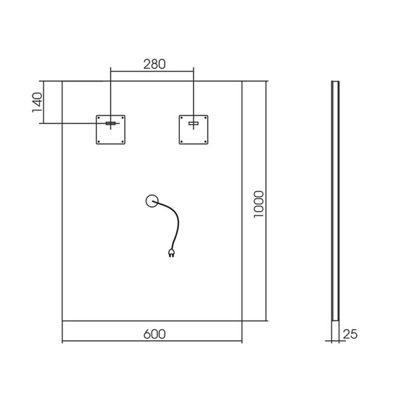 Зеркало Azario Рига-VOICE 60 см LED-00002614 - фото 5